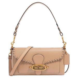 Túi Đeo Vai Coach Jade Shoulder Bag With Whipstitch 91025 Màu Nude - Duy Hoang