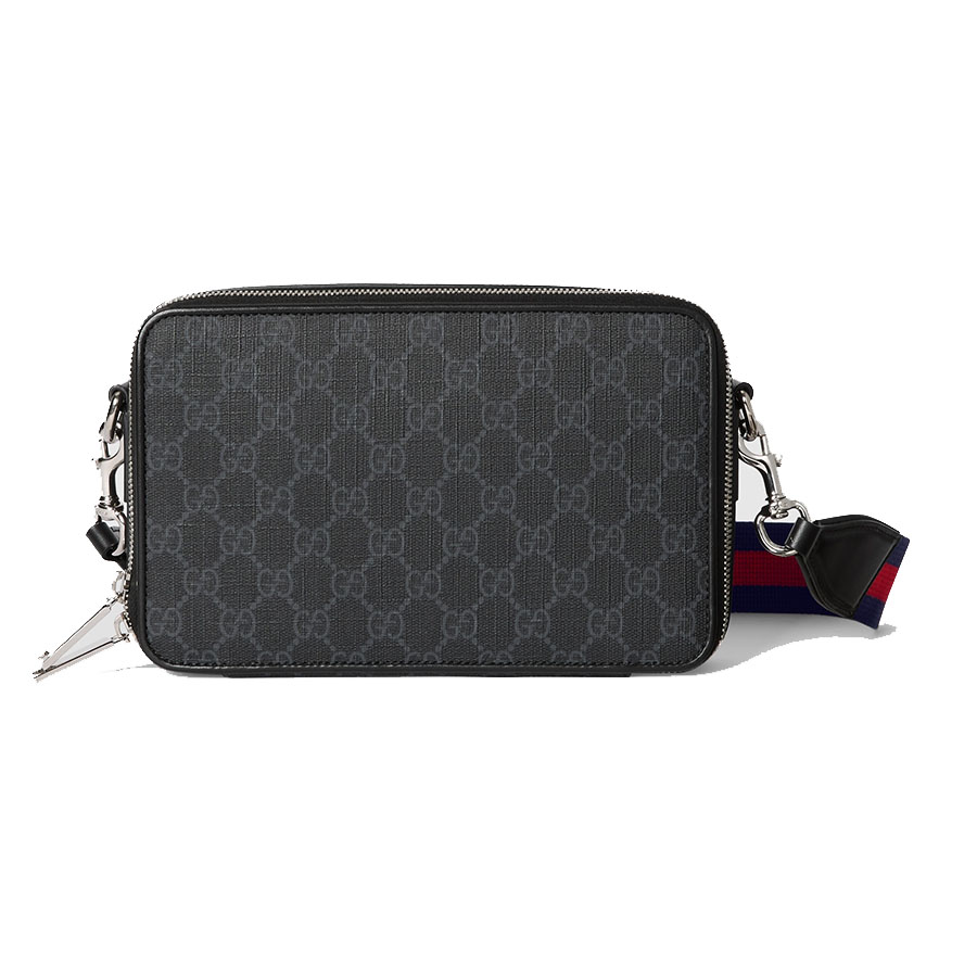 Túi Đeo Vai Nam GG Supreme Canvas Black Shoulderbag 792456 FADJA 1042 Màu Đen - Duy Hoang