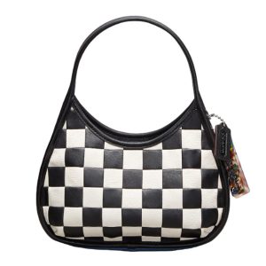 Túi Đeo Vai Nữ Coach Ergo Bag In Checkerboard Upcrafted Leather CK535 Kẻ Caro Đen Trắng - Duy Hoang