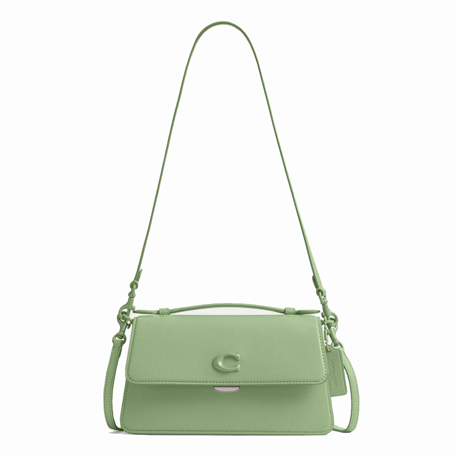 Túi Đeo Vai Nữ Coach Juno Rectangular Flap Shoulder Bag CR706 Pale Pistachio Màu Xanh - Duy Hoang