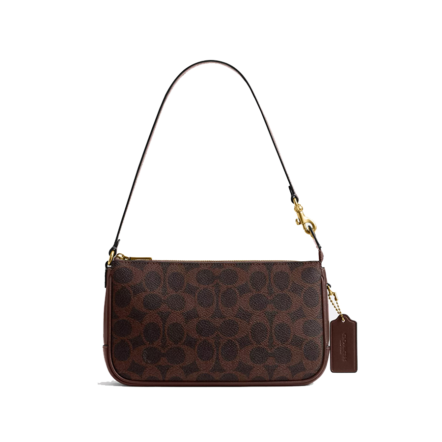 Túi Đeo Vai Nữ Coach Plaza Bag In Signature Canvas CCC42 Màu Nâu - Duy Hoang