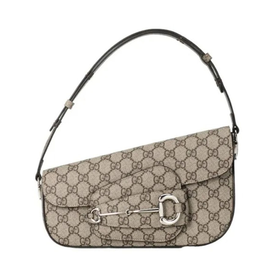 Túi Đeo Vai Nữ Gucci Horsebit 1955 Shoulder Bag Màu Xám - Duy Hoang