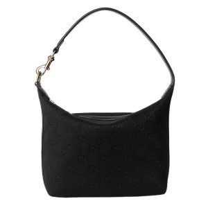 Túi Đeo Vai Nữ Gucci Jacquard Fabric Shoulder Bag In Black Màu Đen - Duy Hoang