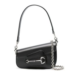 Túi Đeo Vai Nữ Gucci Mini Horsebit 1995 Leather Shoulder Bag Màu Đen - Duy Hoang