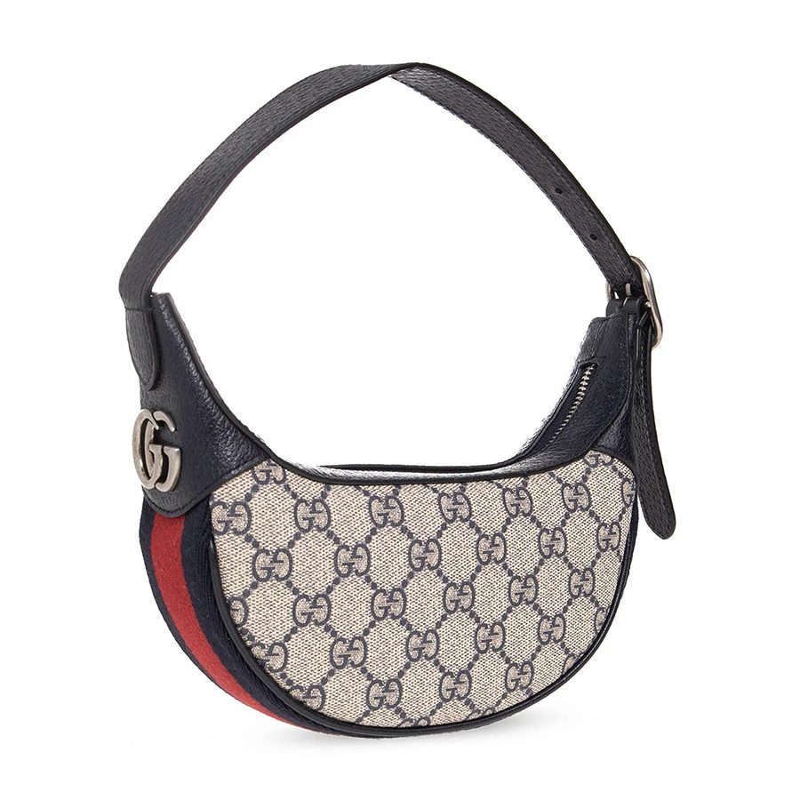 Túi Đeo Vai Nữ Gucci Ophidia GG Zip-Up Mini Bag Màu Be Đen - Duy Hoang