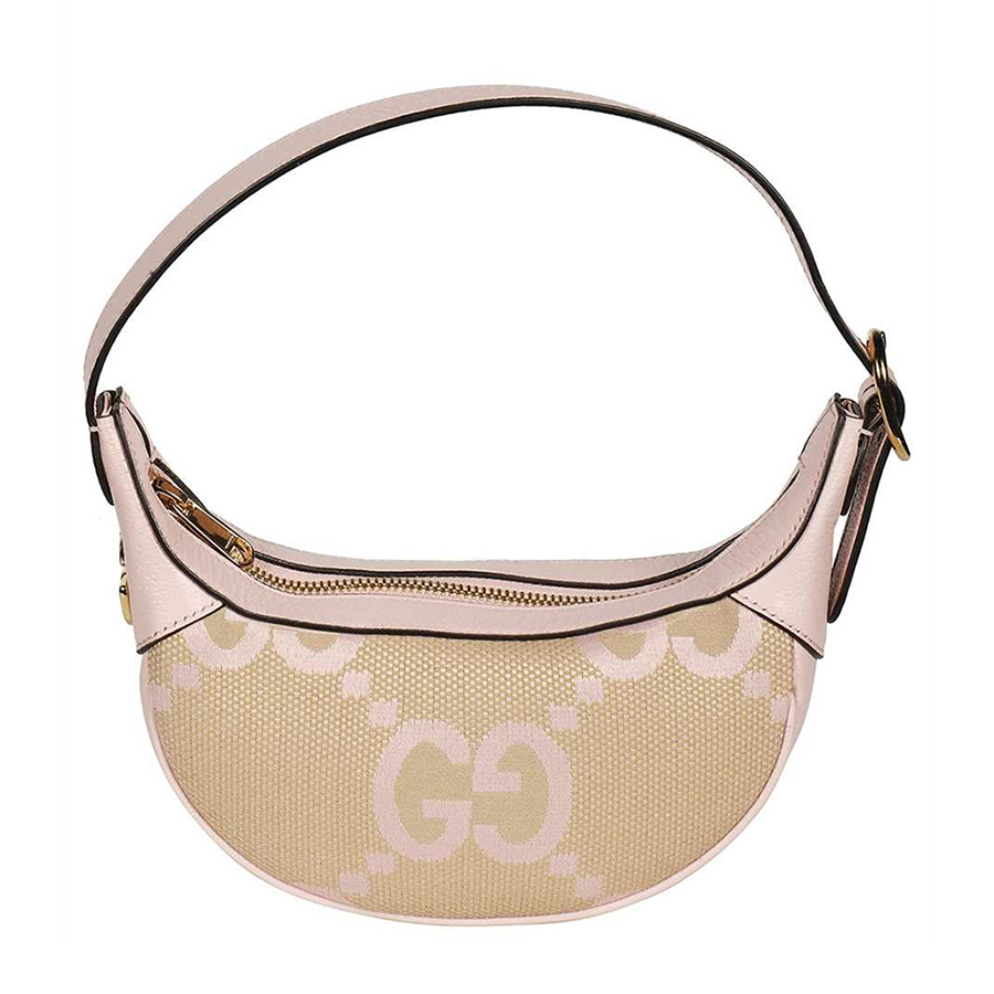 Túi Đeo Vai Nữ Gucci Ophidia Jumbo GG Mini Bag Màu Be Hồng - Duy Hoang