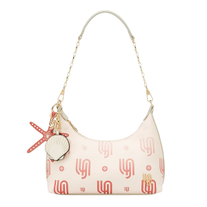 Túi Đeo Vai Nữ Lyn Coral Infinite Shoulder Bag Pink LL25CBM335 Màu Trắng - Hồng - Duy Hoang