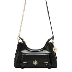 Túi Đeo Vai Nữ Lyn Giselle Shoulder Bag Black LL25FBM634 Màu Đen - Duy Hoang