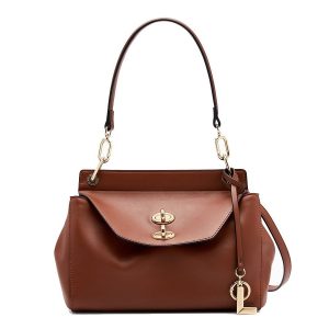 Túi Đeo Vai Nữ Lyn Jardin Top Handle S Handbag - Brown L26CBWC004 Màu Nâu - Duy Hoang