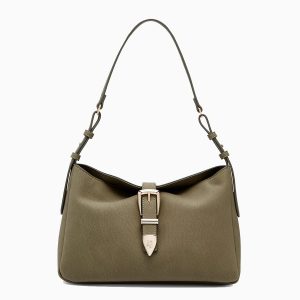 Túi Đeo Vai Nữ Lyn Luky Lu M Shoulder Bag - Dark Green L26CBWB040 Màu Xanh Green - Duy Hoang