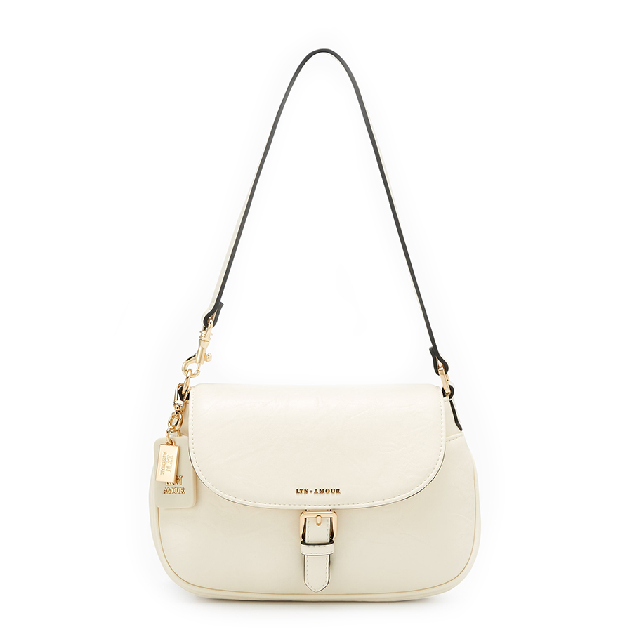 Túi Đeo Vai Nữ Lyn Mila Mini Shoulder Bag - Ivory L25FBWA100 Màu Trắng Kem - Duy Hoang