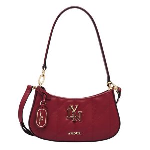 Túi Đeo Vai Nữ Lyn New Gastonia Shoulder Bag LL24FBF108 Dark Red Màu Đỏ - Duy Hoang
