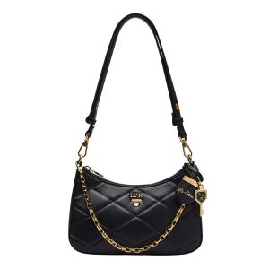 Túi Đeo Vai Nữ Lyn Re-Edit Rosee Emb S Shoulder Bag L26CBWA122 Black Màu Đen - Duy Hoang