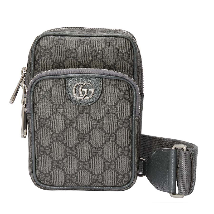 Túi Đeo Vai Unisex Gucci Ophidia GG Mini Bag 752565UULHK8576 Màu Xám Đen - Duy Hoang