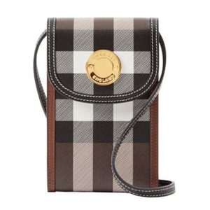 Túi Đựng Điện Thoại Burberry Check Elizabeth Phone Pouch Màu Nâu Kẻ - Duy Hoang