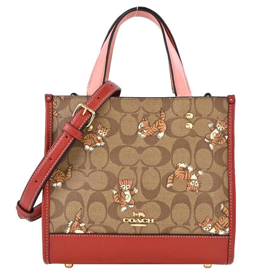 Túi Tote Coach Dempsey Women's Tote Bag Multicolor CC424 Màu Nâu - Duy Hoang