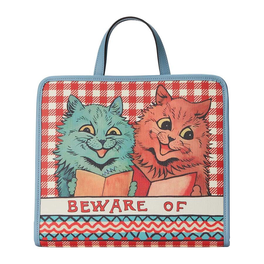 Túi Tote Gucci Cat Print Top-Handle Bag Phối Màu - Duy Hoang