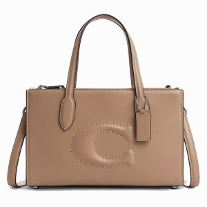 Túi Tote Nữ Coach Nina Small Bag CR097 Taupe Màu Nâu Sẫm - Duy Hoang