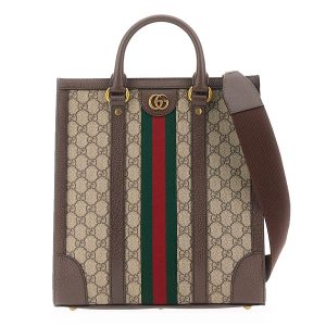 Túi Tote Nữ Gucci MittelgroBer Ophidia Shopper Bag 724685_9C2ST8746 Màu Be Nâu - Duy Hoang