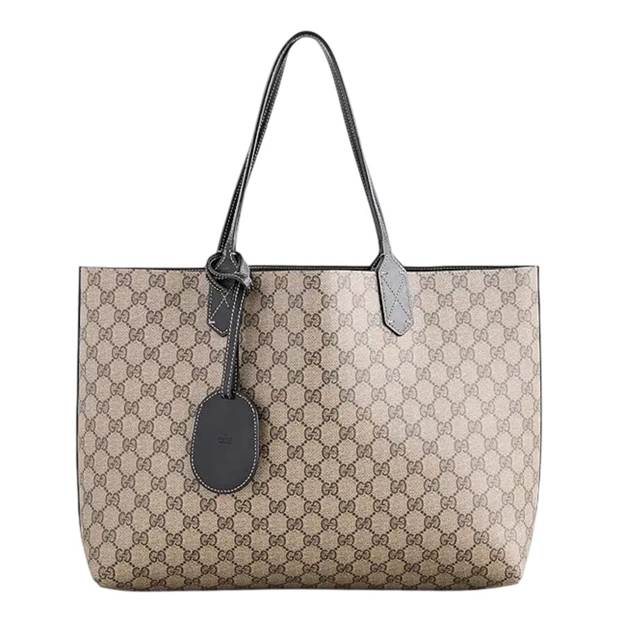 Túi Tote Nữ Gucci Reversible Bag Màu Be Đen - Duy Hoang