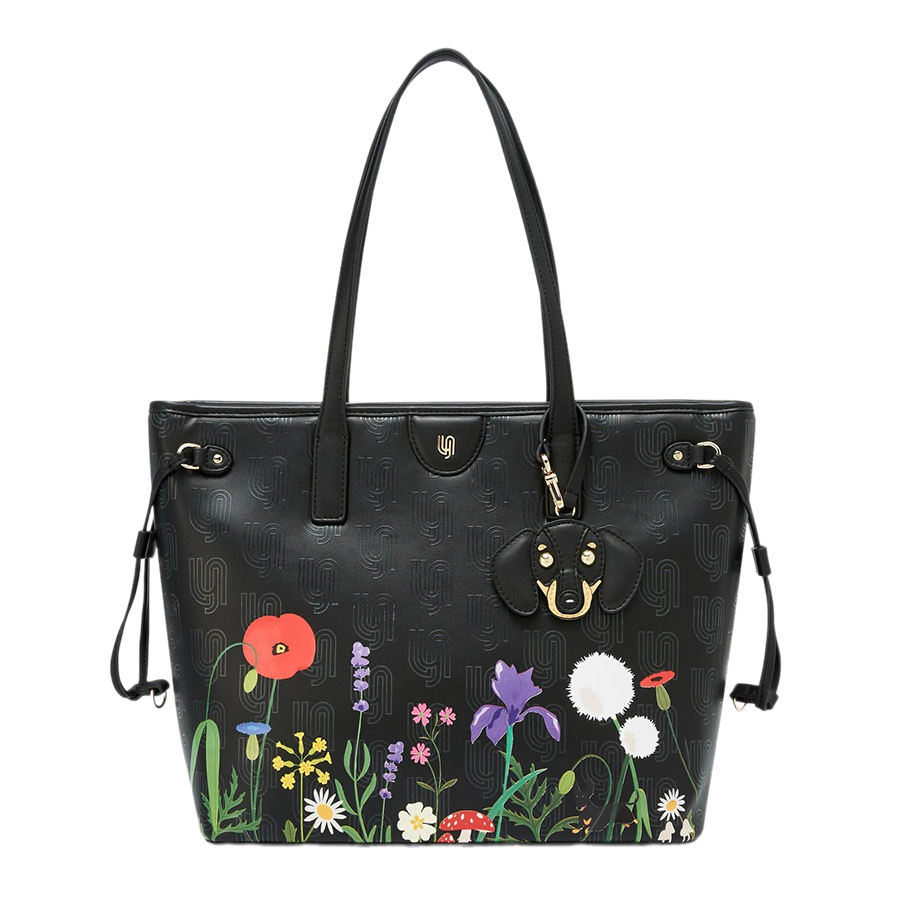 Túi Tote Nữ Lyn Blossom Infinite M Tote Bag Printed Printed Black LL25FBM025 Màu Đen - Duy Hoang