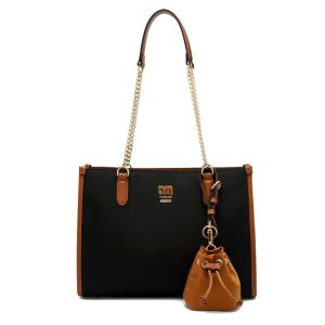 Túi Tote Nữ Lyn Malik L Bag Black LL25FBF039 Màu Đen - Duy Hoang