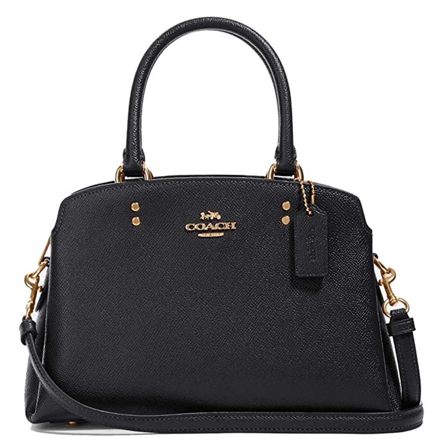 Túi Xách Nữ Coach Crossgrain Leather Lillie Carryall Crossbody Purse 91493 Màu Đen - Duy Hoang