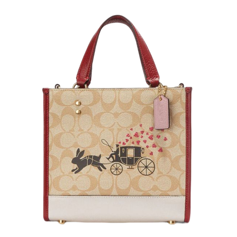 Túi Xách Coach Lunar New Year Dempsey Carryall In Signature Canvas With Rabbit And Carriage Phối Màu - Duy Hoang
