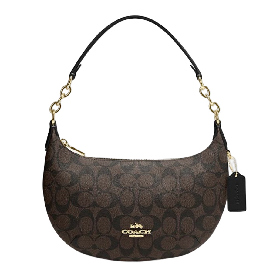 Túi Xách Coach Payton Hobo In Signature Canvas CE620 Màu Nâu Đen - Duy Hoang