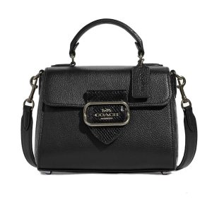 Túi Xách Nữ Coach Morgan Top Handle Satchel CF321 Màu Đen - Duy Hoang