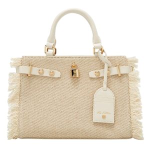 Túi Xách Nữ Lyn Raff Raw Top Handle L Handbag Ivory LL25SBS328 Màu Trắng Ngà - Duy Hoang