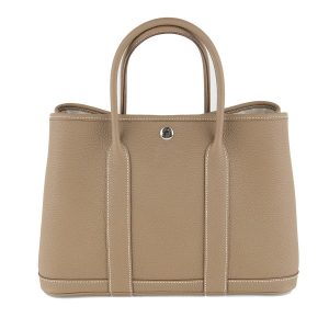 Túi Xách Tay Nữ Hermès Garden Party 30 Etoupe Màu Nâu Cafe - Duy Hoang