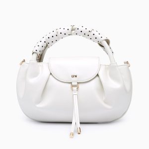 Túi Xách Tay Nữ Lyn Pikkko Top Handle S Handbag - Ivory L26SBWA011 Màu Trắng Kem - Duy Hoang