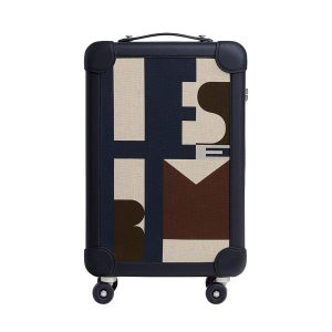 Vali Hermès HM R.M.S Cabin Suitcase Noir Bleu Indigo/Écru/Beige/Bleu Nuit H087170CMAB Phối Màu N-QL - Duy Hoang