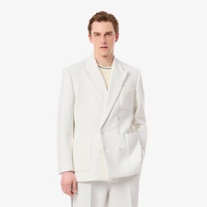 Áo Blazer Lacoste Nam Hai Hàng Cúc Huy Hiệu Di Sản Thêu - Duy Hoang