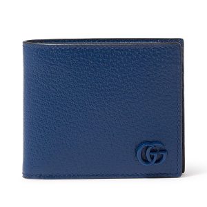 Ví Nam Gucci Marmont Bi Fold Wallet Màu Xanh Navy - Duy Hoang