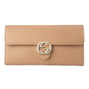 Ví Nữ Gucci Interlocking G Leather 615524 CAO0G 2754 Màu Be - Duy Hoang