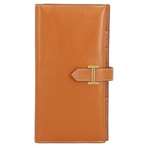 Ví Nữ Hermès Wallet Bearn Soufflet Brown Màu Nâu - Duy Hoang