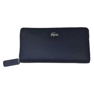 Ví Nữ Lacoste NF4776OV 141 Ladies Large Zip Wallet Màu Xanh Navy - Duy Hoang