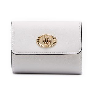 Ví Nữ Lyn Blondie Infinite Tri-F Short Wallet - Ivory L26CWWA014 Màu Trắng Kem - Duy Hoang