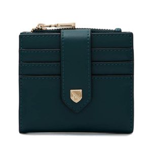 Ví Nữ Lyn Re-Edit Slim Card Short Wallet - Dark Green L25FWWA042 Màu Xanh Green - Duy Hoang
