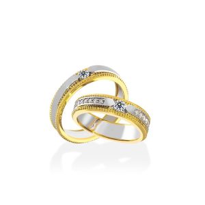 Nhẫn Cưới Kim Cương Nữ Jemmia Diamond 18K NC2021102335 Màu Vàng (Giá Chưa Bao Gồm Đá Chủ) - Duy Hoang
