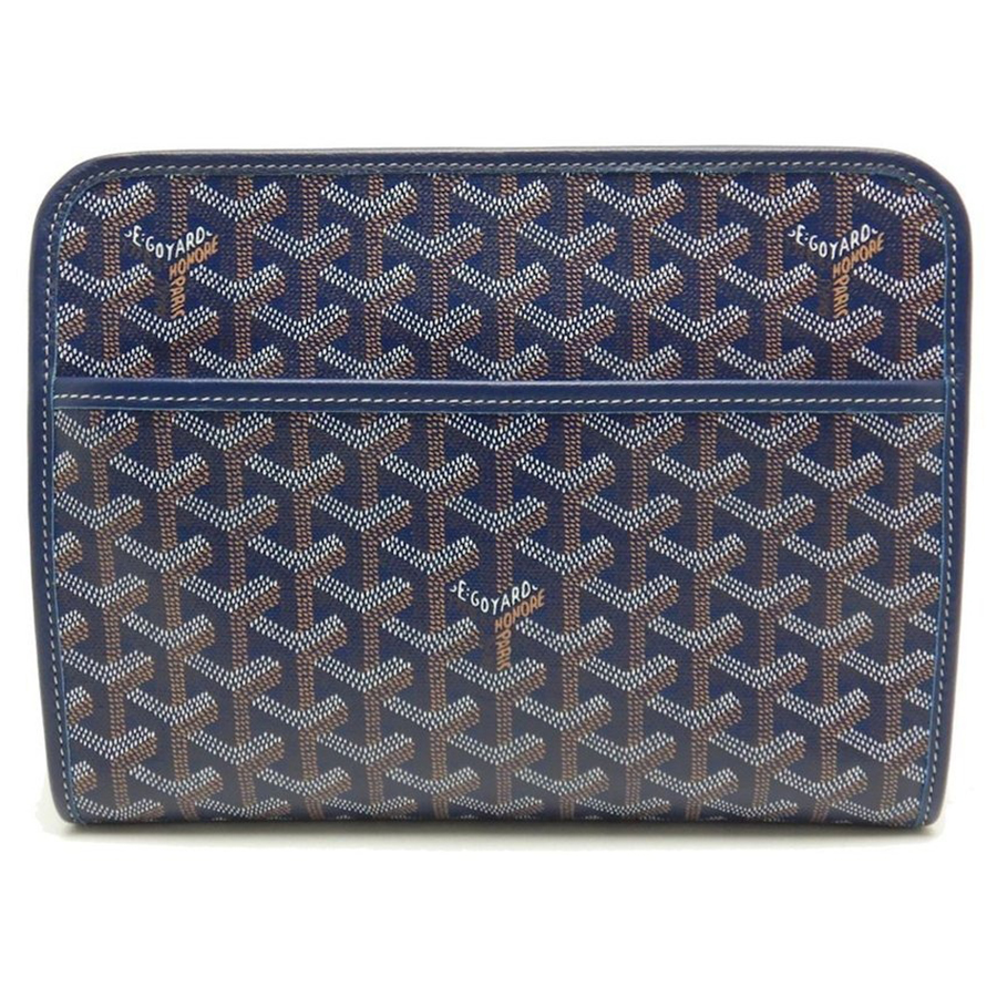 Túi Cầm Tay Goyard Jouvence Toiletry Pouch Màu Xanh Navy - Duy Hoang