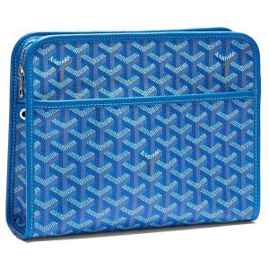 Túi Cầm Tay Goyard Jouvence MM Washbag Màu Xanh Blue - Duy Hoang
