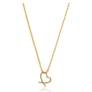 Dây Chuyền Huy Thanh Jewelry DCMAMD 488 - 14K - Đá Cubic Zirconia Màu Vàng Gold - Duy Hoang