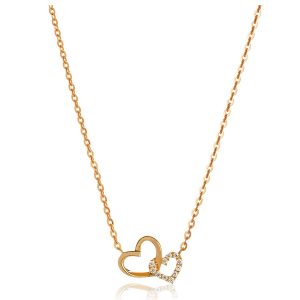 Dây Chuyền Huy Thanh Jewelry DCMAMD 486 - 14K - Đá Cubic Zirconia Màu Vàng Gold - Duy Hoang