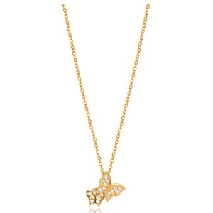 Dây Chuyền Huy Thanh Jewelry DCMAMD 170 - 14K - Đá Cubic Zirconia Màu Vàng Gold - Duy Hoang
