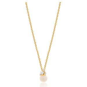 Dây Chuyền Huy Thanh Jewelry DCMAMD 41 - 14K - Ngọc Trai Màu Vàng Gold - Duy Hoang