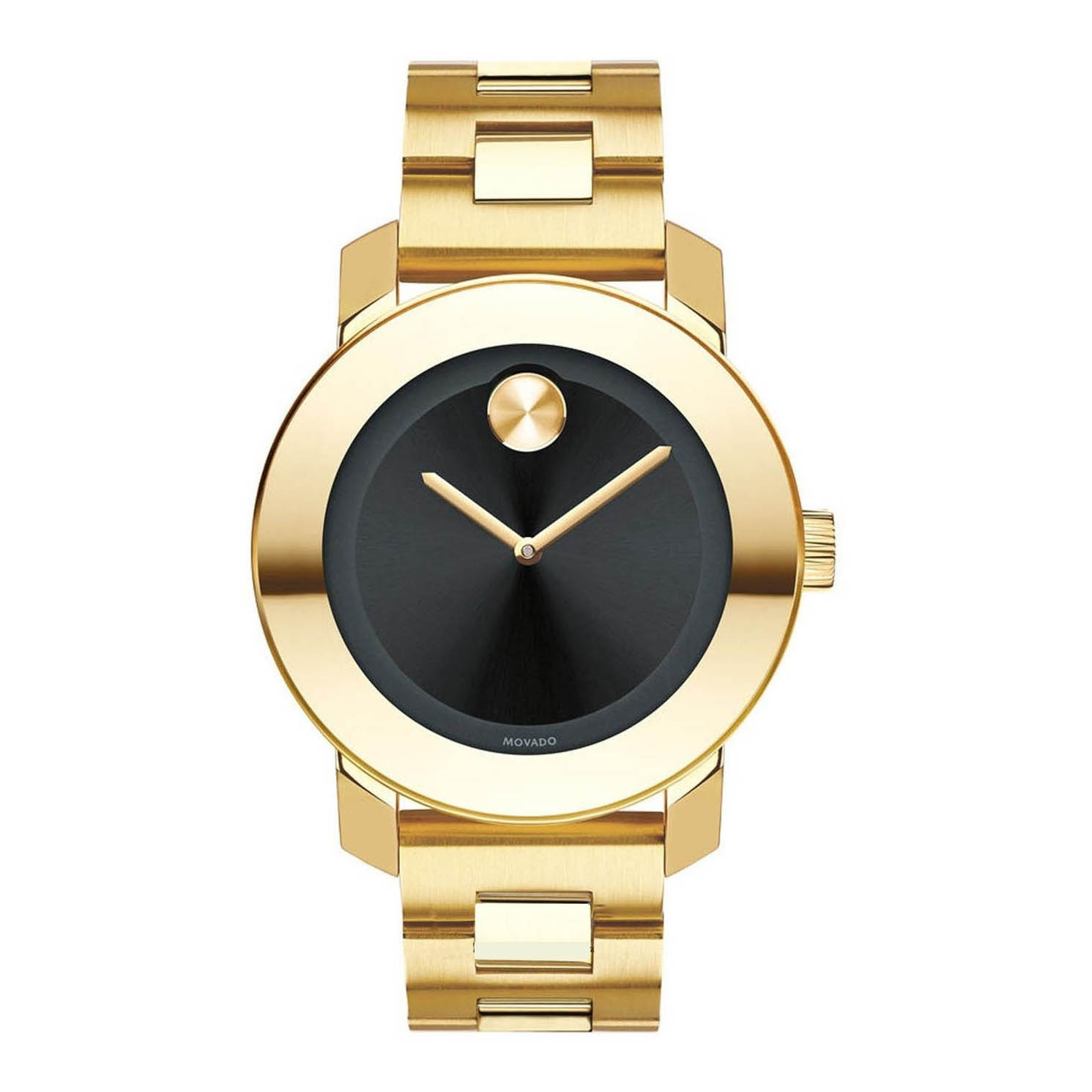 Đồng Hồ Nam Movado Men's Classic Analogue Quartz Watch With Black Leather 606876 Màu Đen - Vàng - Duy Hoang