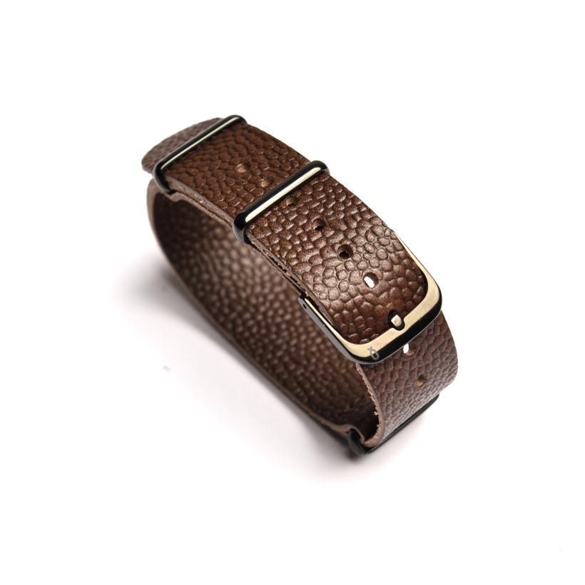 Dây Đồng Hồ Da Tochigi Scotchgrain Straight Knot NTD-18DBBK Màu Nâu Tối - Duy Hoang